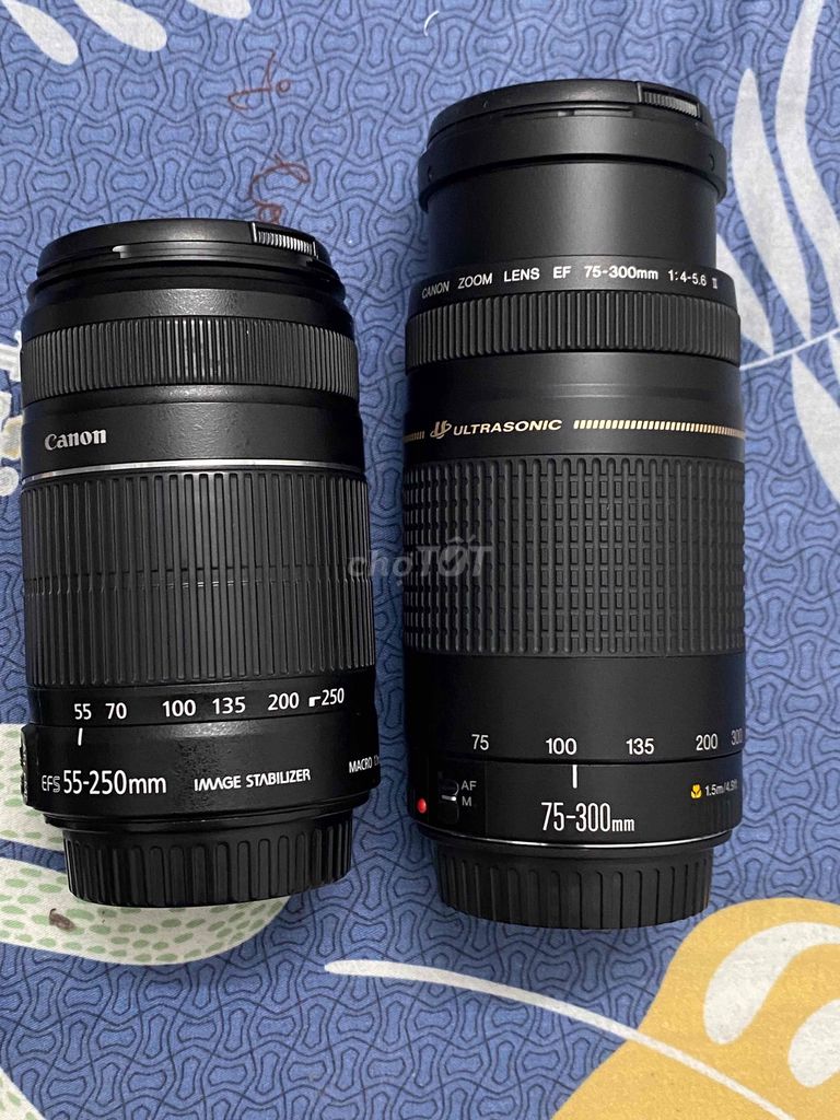 Canon 24-70 f2.8 L, 16-35 L IS, 55-250, 75-300 II