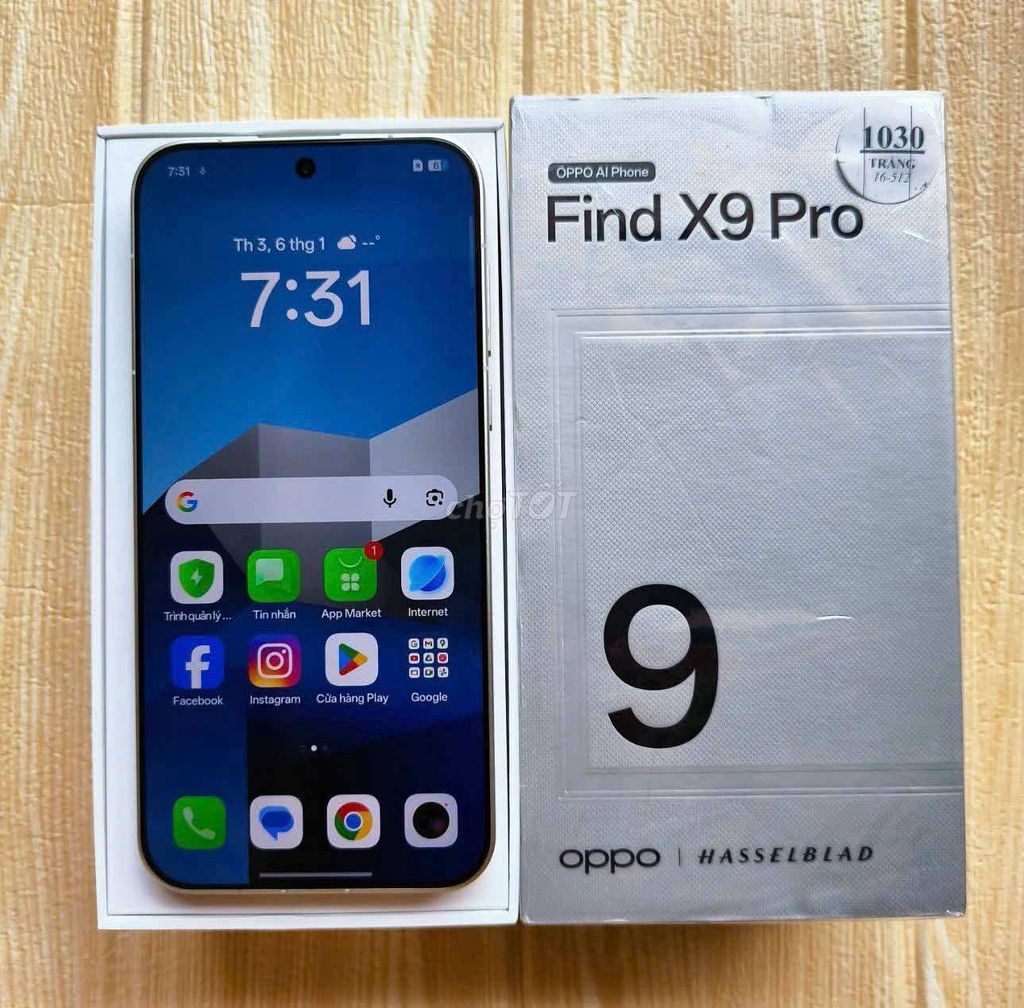 OPPO Find X9 Pro 512GB Trắng. Mua bán Điện thoại tại Thành phố Long Xuyên An Giang được đăng bởi Minh Kiệt SmartPhone hình 1