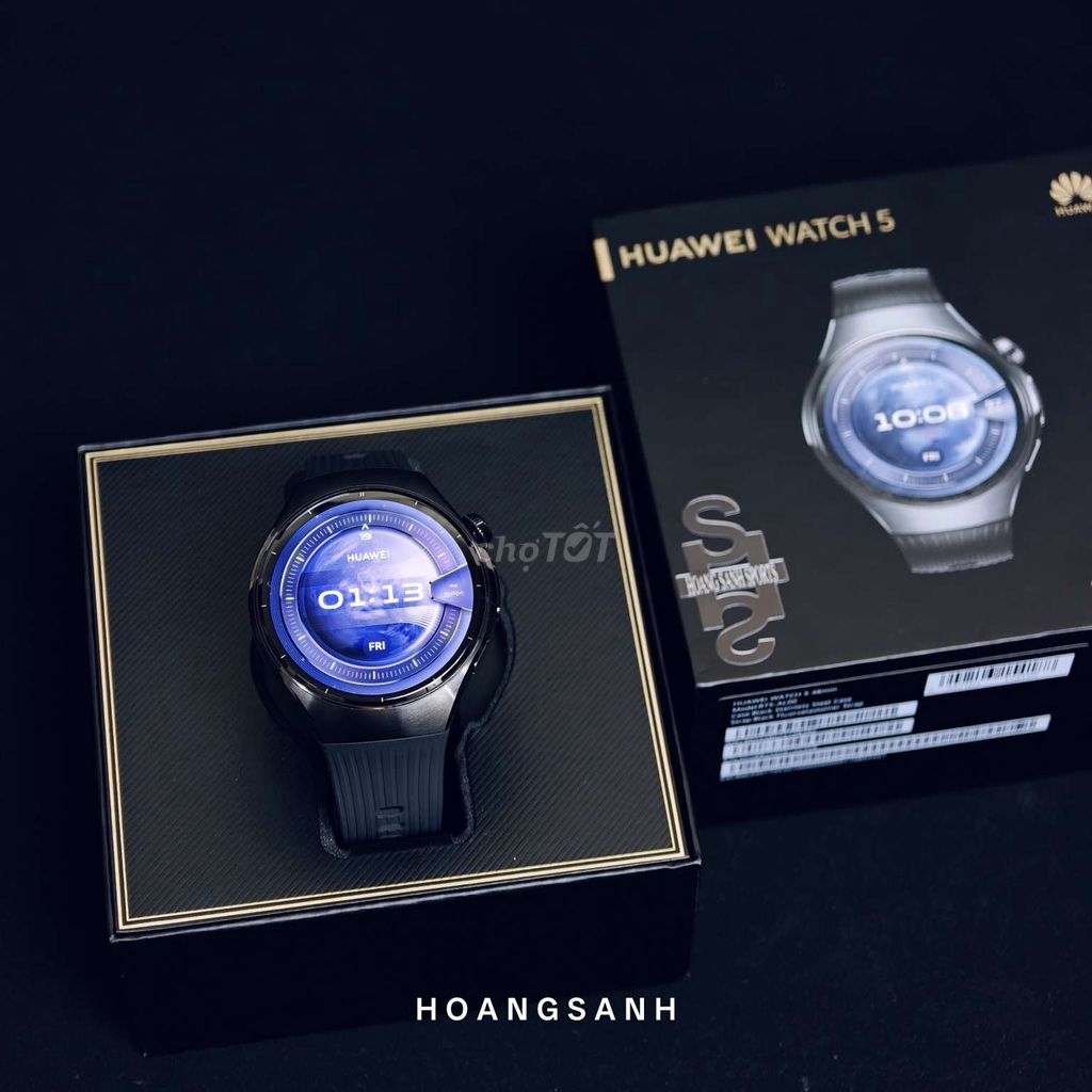 Huawei Watch 5 LTE Đen 46mm Chính Hãng Fullbox. Mua bán Thiết bị đeo thông minh tại Quận 11 Tp Hồ Chí Minh được đăng bởi HOÀNG SANH SPORTS hình 1