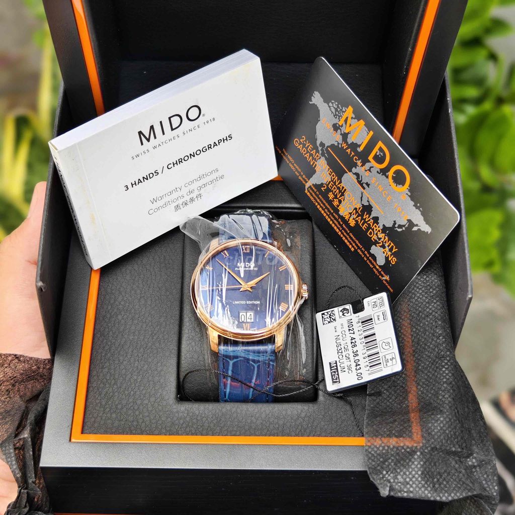 Mido Baroncelli Bug Date Automatic Nam Vàng hồng. Mua bán Đồng hồ tại Thành phố Dĩ An Bình Dương được đăng bởi vũ văn dũng hình 1