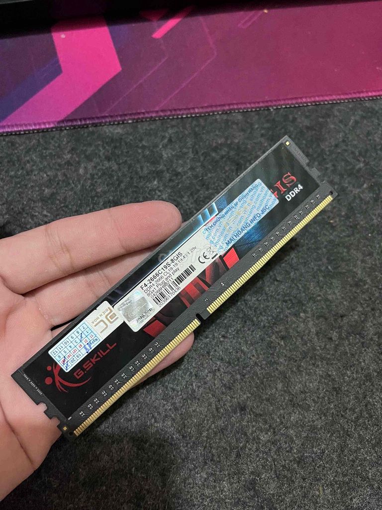 RAM G.Skill Aegis 8GB DDR4. Mua bán Linh kiện (RAM, Card...) tại Huyện Bàu Bàng Bình Dương được đăng bởi Tín Trọng hình 1