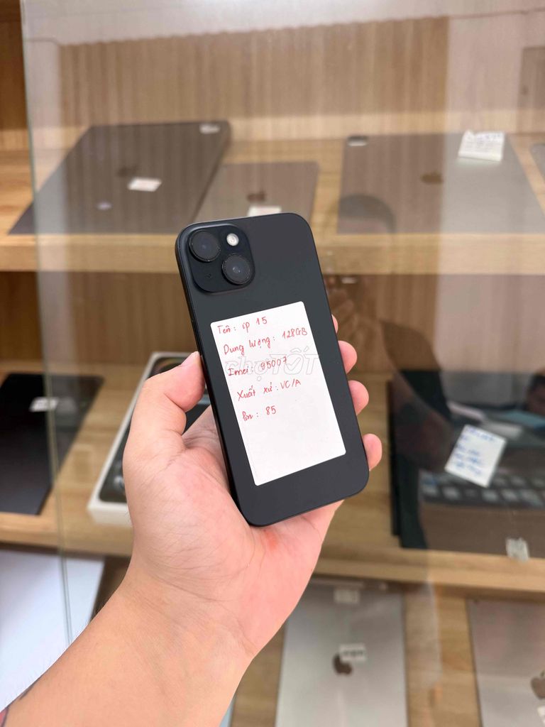iPhone 15 128GB Đen. Mua bán Điện thoại tại Quận Đống Đa Hà Nội được đăng bởi  HT Mobie Trả góp nợ xáu bao duyệt hình 1