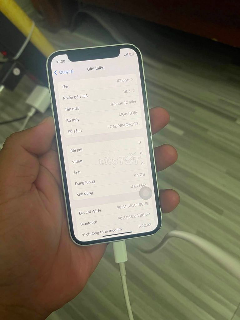 Apple iPhone 12 mini 64GB Trắng Đã sử dụng. Mua bán Điện thoại tại Quận Bình Thạnh Tp Hồ Chí Minh được đăng bởi Hội Đồ Điện Tử hình 1