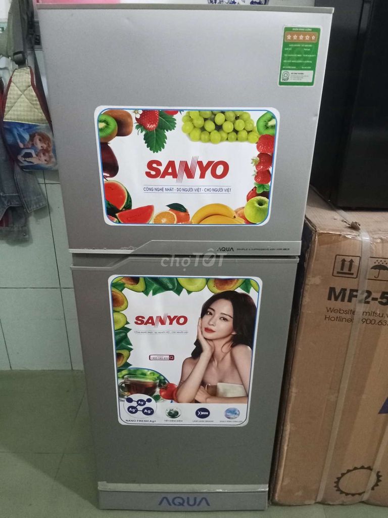 Tủ lạnh Sanyo Aqua Xám. Mua bán Tủ lạnh tại Quận 7 Tp Hồ Chí Minh được đăng bởi ken hình 1