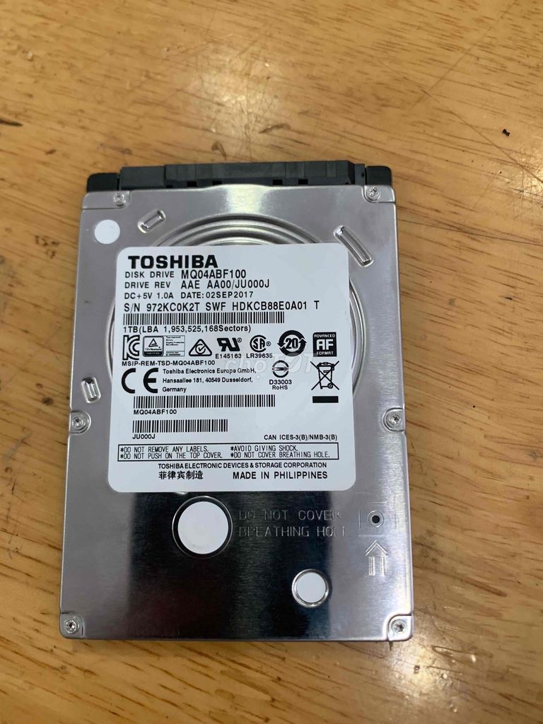 Bay tiếp 1 em hdd 1tb toshiba laptop giá rẻ bèo nè