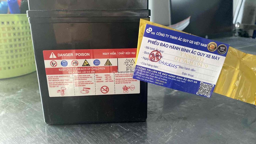 Ắc quy xe máy GS GT7A-H 12V 7Ah. Mua bán Phụ tùng xe tại Huyện Hóc Môn Tp Hồ Chí Minh được đăng bởi Nguyễn Thị Ngọc hình 2