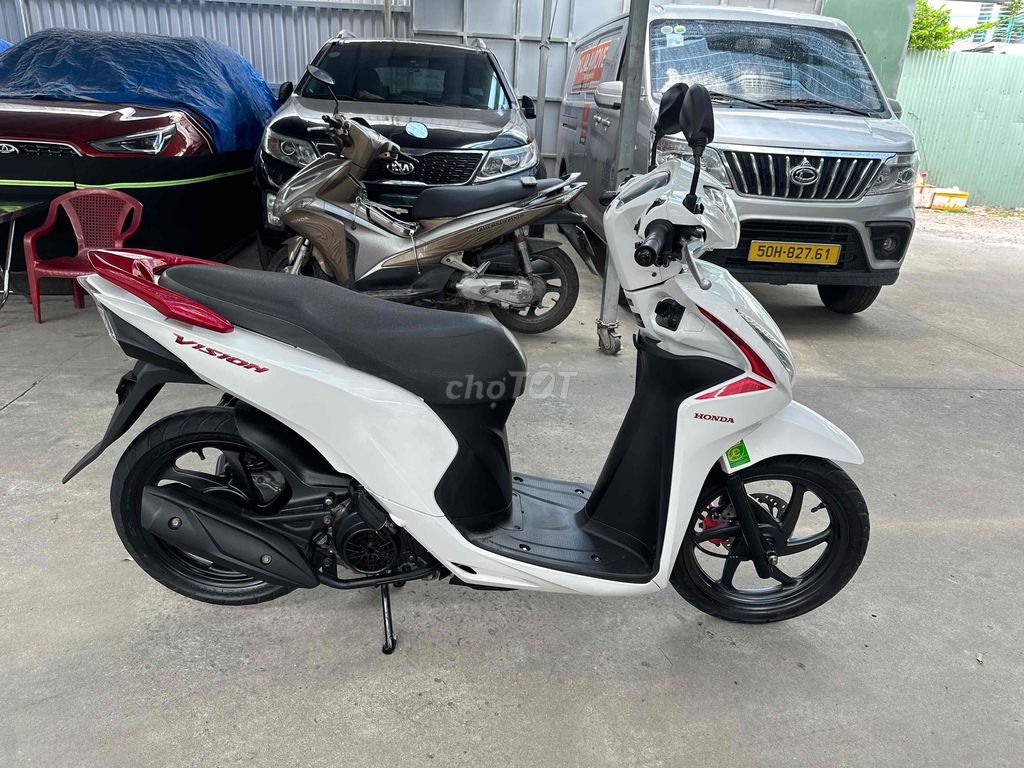 Honda Vision 110 Fi 2019 Белый с красным специальная версия