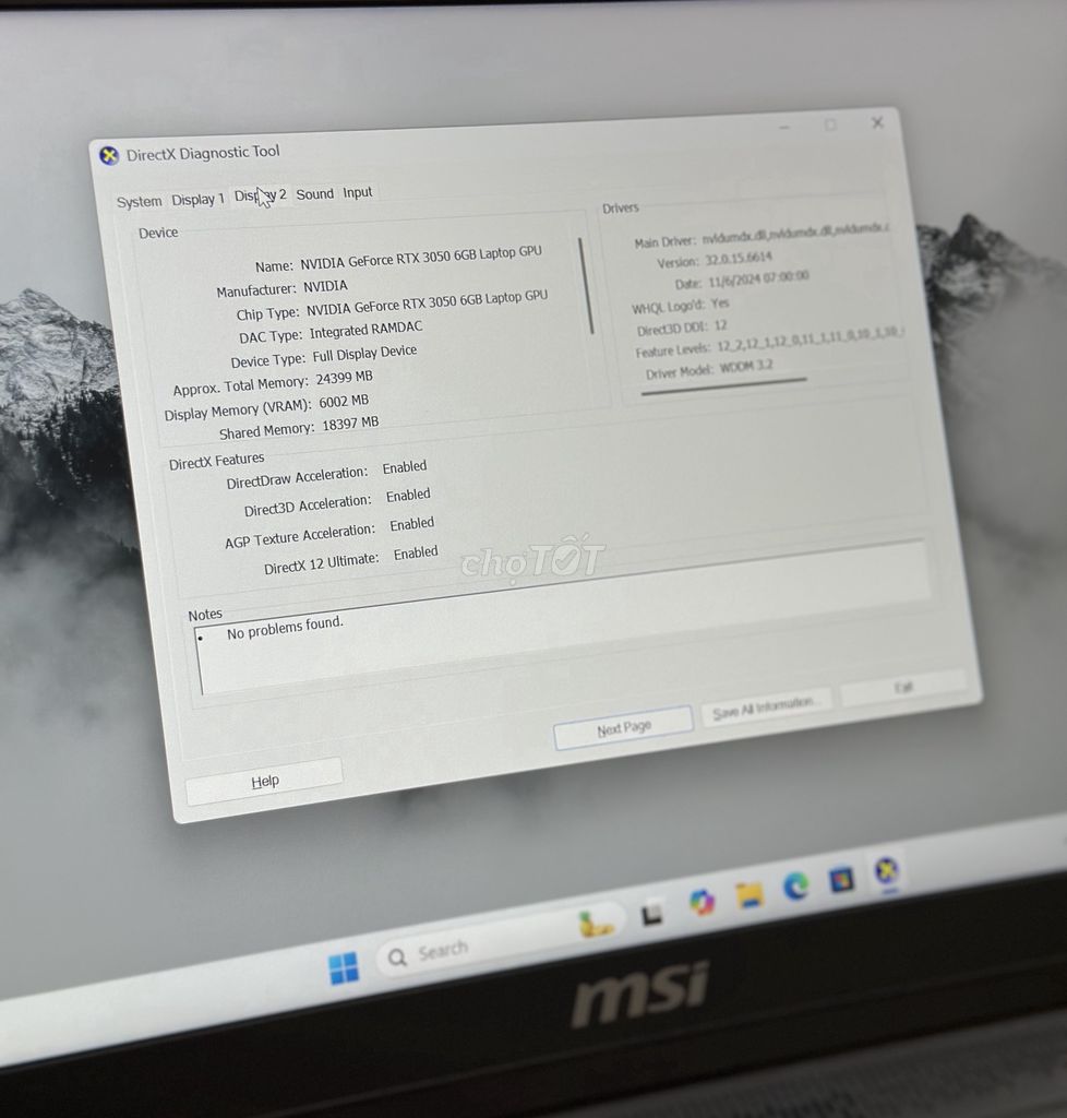 MSI Prestige 14 AI | intel U7/32/1TB RTX 3050 6GB