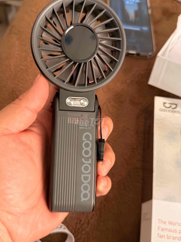 Quạt cầm tay Goojodoq GFS003 Xám. Mua bán Quạt tại Thành phố Vĩnh Long Vĩnh Long được đăng bởi Felix hình 1