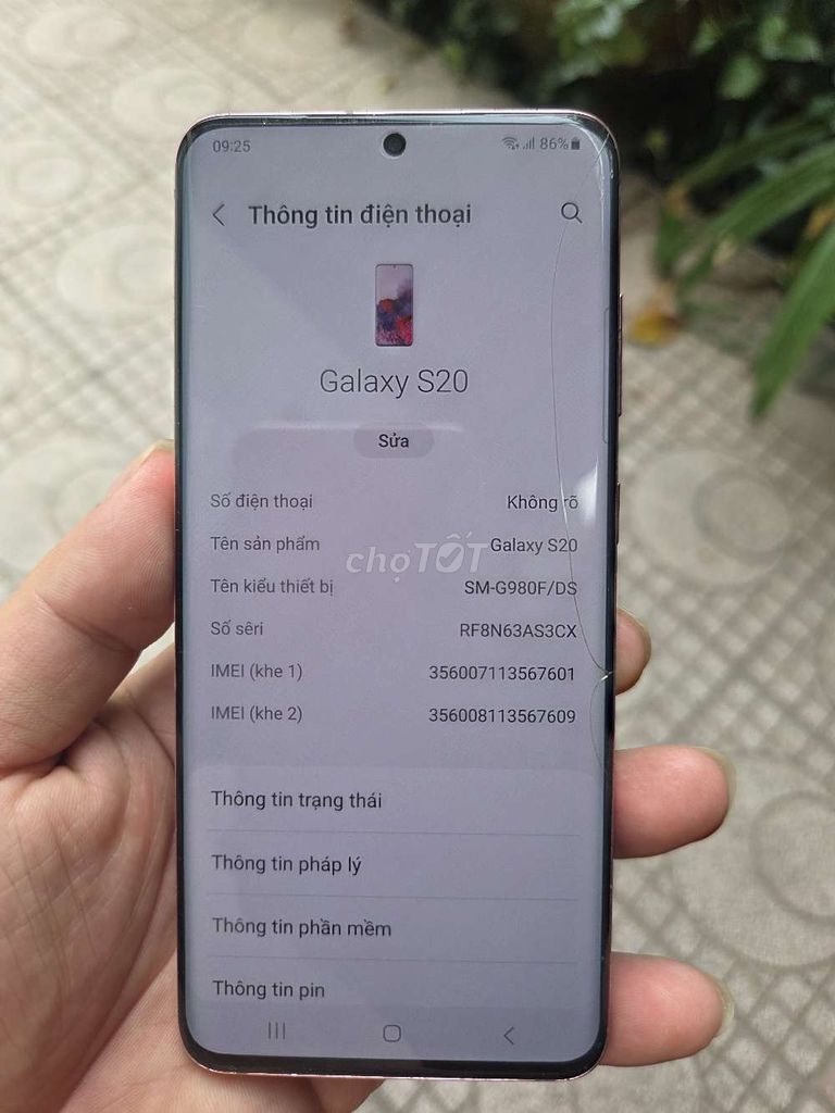 Samsung Galaxy S20 Hồng 128G/2 Sim. Mua bán Điện thoại tại Quận Gò Vấp Tp Hồ Chí Minh được đăng bởi nguyễn hùng hình 1