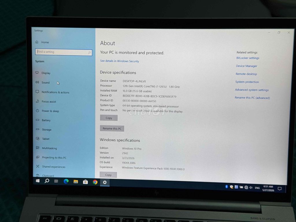 HP Elitebook 840 G9 i7-1265u 14 inch 16GB/256GB. Mua bán Laptop tại Thị xã Bến Cát Bình Dương được đăng bởi hoangexpert hình 1