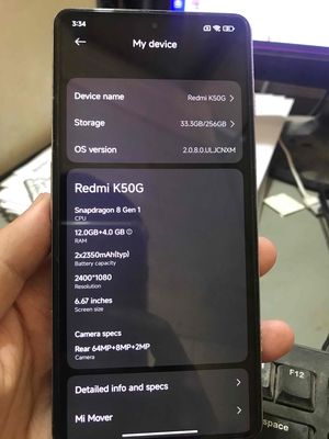 Xiaomi Redmi K50 Gaming 256GB Vàng