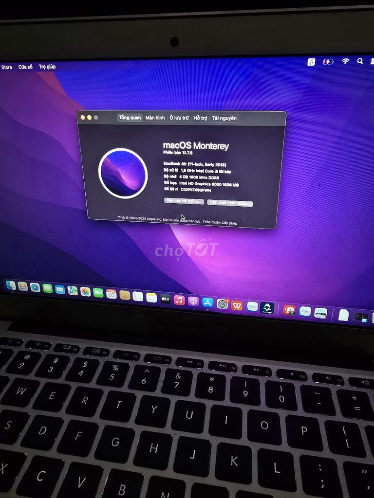 Apple MacBook Air 2015 11 inch 4GB/256GB Bạc. Mua bán Laptop tại Quận Nam Từ Liêm Hà Nội được đăng bởi Nghĩa Hà hình 1