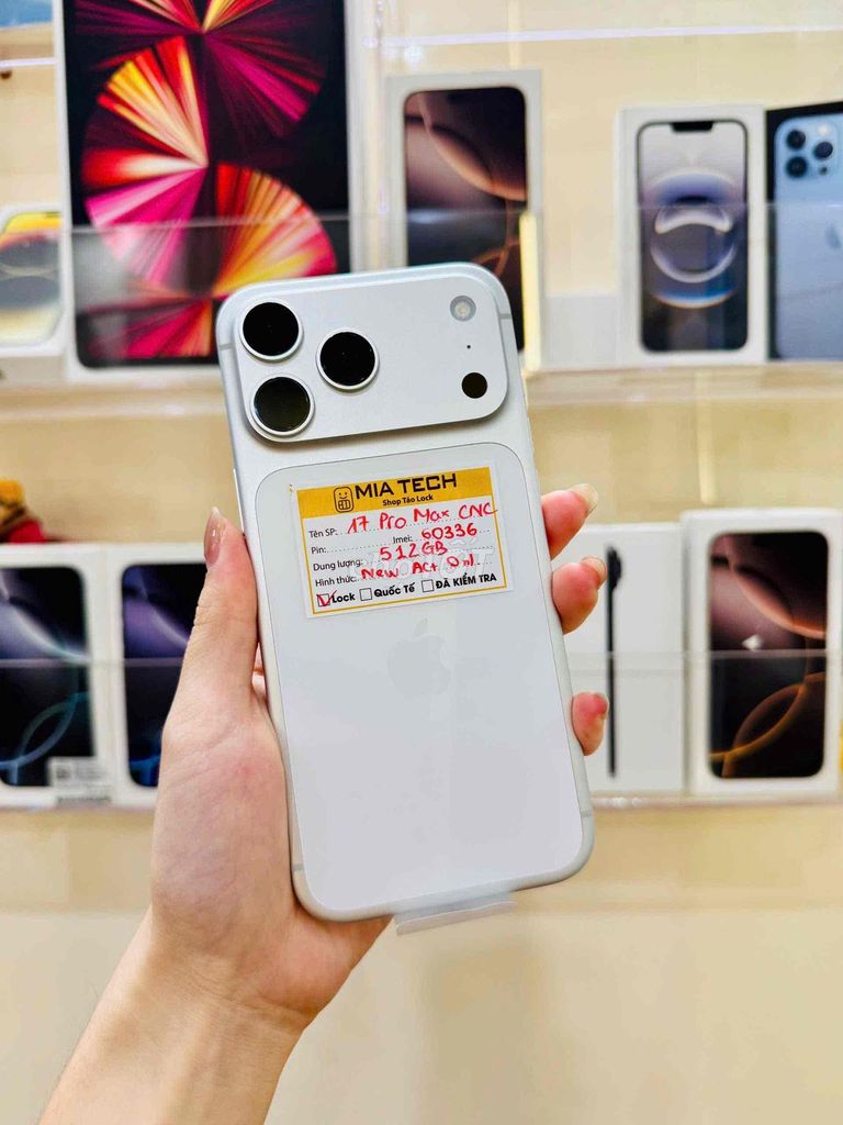 Apple iPhone 17 Pro Max Lock 512GB Trắng. Mua bán Điện thoại tại Quận Ba Đình Hà Nội được đăng bởi Huy Trần hình 1