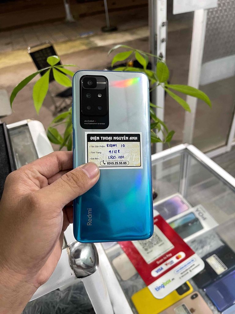 Xiaomi Redmi 10 4GB/128GB Xanh Đã sử dụng. Mua bán Điện thoại tại Thị xã Phú Mỹ Bà Rịa - Vũng Tàu được đăng bởi Nguyễn Anh hình 1