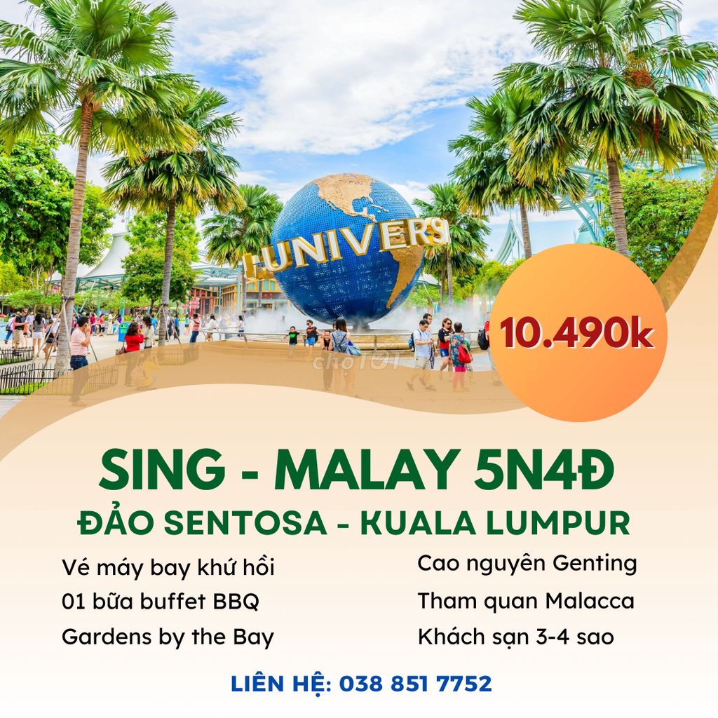 Tour Sing Malay 5N4Đ