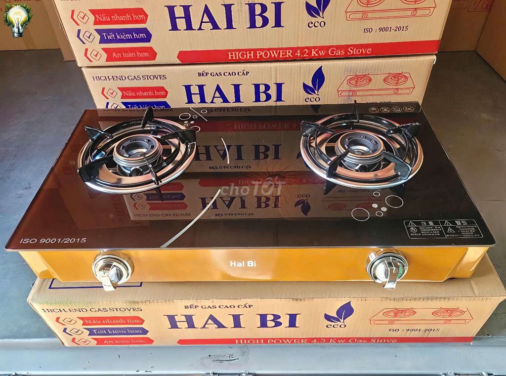 Bếp ga đôi HAIBI kính cường lực. Mua bán Bếp, lò, đồ điện nhà bếp tại Thành phố Rạch Giá Kiên Giang được đăng bởi Nhã Đan hình 1