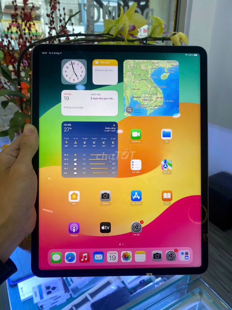 iPAD PRO 12.9 M1 256GB Wifi 98%,Zin Chưa Bung..GÓP