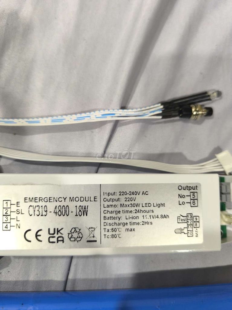 Bộ nguồn khẩn cấp cho đèn sự cố, luư điện đến 120p