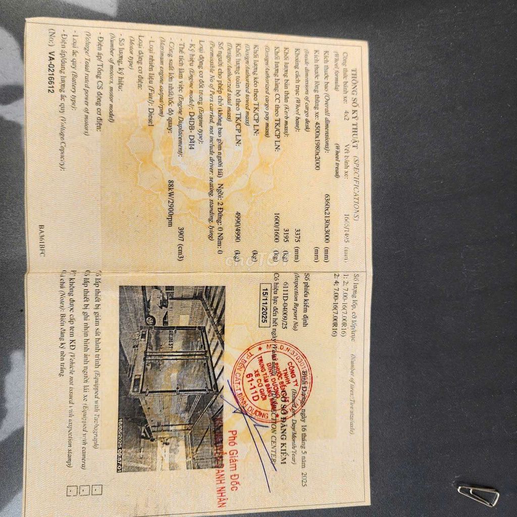 Bán gấp Hyundai 1.6 tấn đời 2014 thùng kín 4m4. Mua bán Xe tải, xe ben tại Thành phố Thuận An Bình Dương được đăng bởi Hồ Xe Tải hình 12