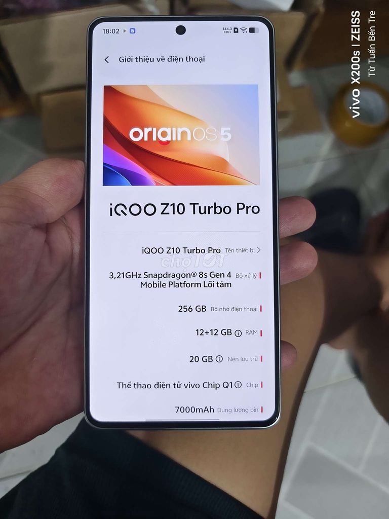Vivo Z10turbo pro 8s gen 4 cày game , pin 7000. Mua bán Điện thoại tại Huyện Châu Thành Bến Tre được đăng bởi Từ Tuấn Bến Tre hình 1