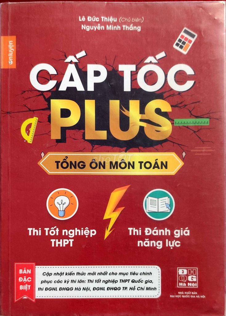 Sách Cấp Tốc Plus Toán Lý Hóa. Mua bán Sách tại Quận Cái Răng Cần Thơ được đăng bởi Lộc Lê hình 1