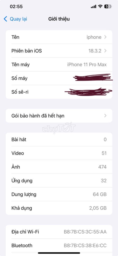 iphone 11promax nguyên zin bản za/a 2 sim