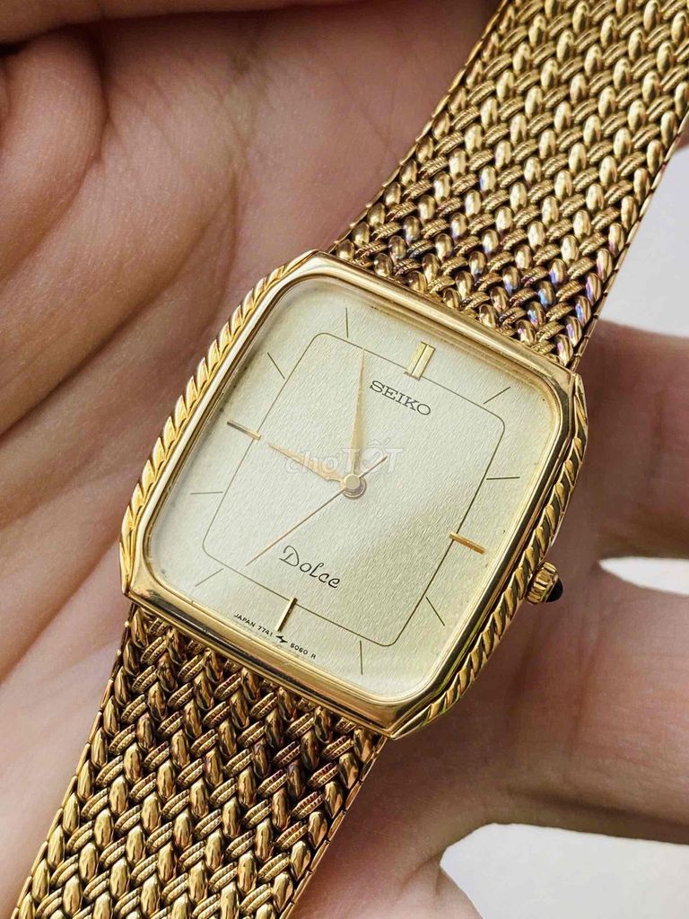 Đồng hồ Seiko Dolce Tank Mạ vàng. Mua bán Đồng hồ tại Quận 12 Tp Hồ Chí Minh được đăng bởi Shop XT Watch Đồng Hồ vintage hình 1