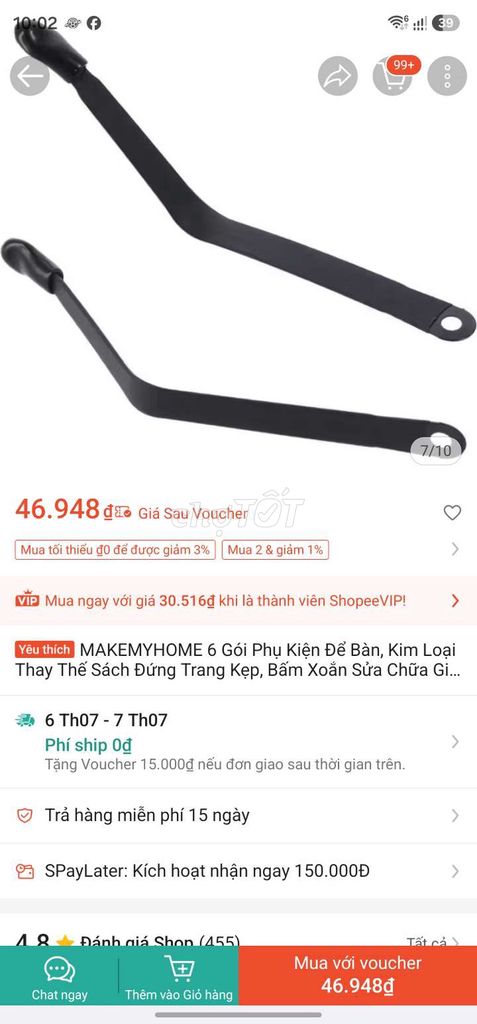 Kẹp sách MAKEMYHOME Kim loại Đen. Mua bán Đồ dùng văn phòng tại Quận Hà Đông Hà Nội được đăng bởi Tran Linh hình 1