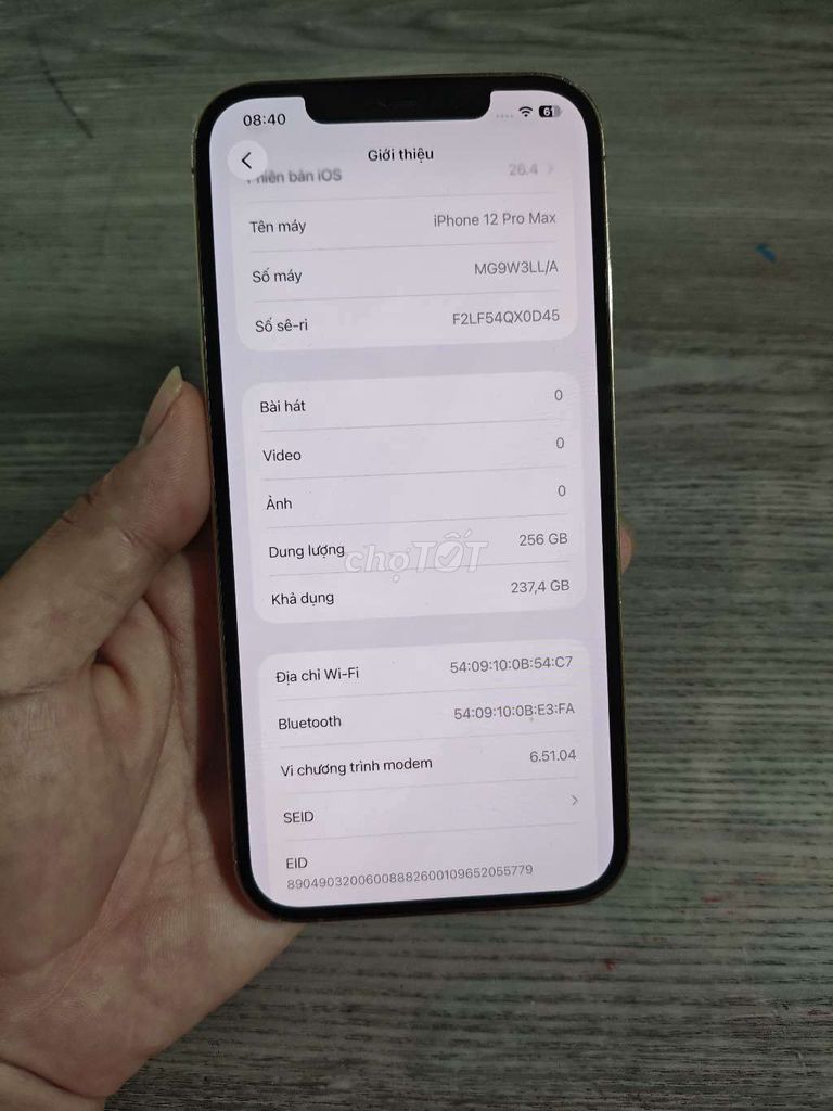 Apple iPhone 12 Pro Max 256GB Vàng Qte. Mua bán Điện thoại tại Quận Tây Hồ Hà Nội được đăng bởi lê thanh hình 1
