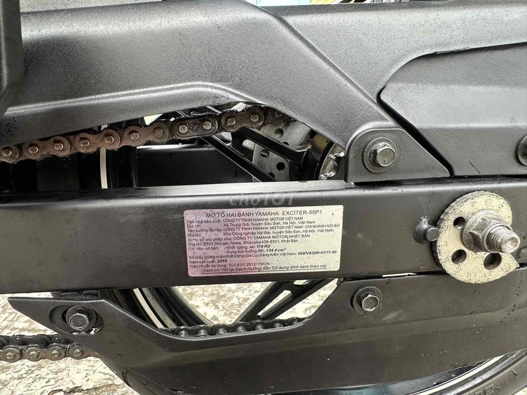 Yamaha Exciter 135 2014 Trắng Xanh Đen. Mua bán Xe máy tại Huyện Thạnh Phú Bến Tre được đăng bởi XE MÁY MINH TÂN hình 5