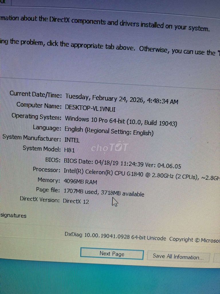 Máy tính bàn H81 Intel G1840 8GB/500GB. Mua bán Máy tính để bàn tại Thành phố Cam Ranh Khánh Hòa được đăng bởi Sửa chữa Nhanh Cam Ranh hình 1