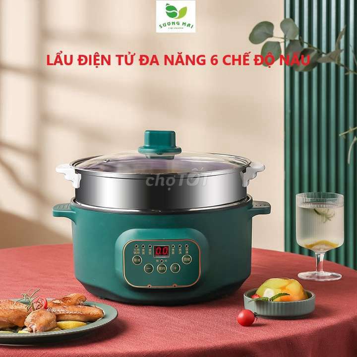 Nồi lẩu điện Baidazun Xanh. Mua bán Bếp, lò, đồ điện nhà bếp tại Thị xã Mỹ Hào Hưng Yên được đăng bởi Mua sắm mỗi ngày hình 1