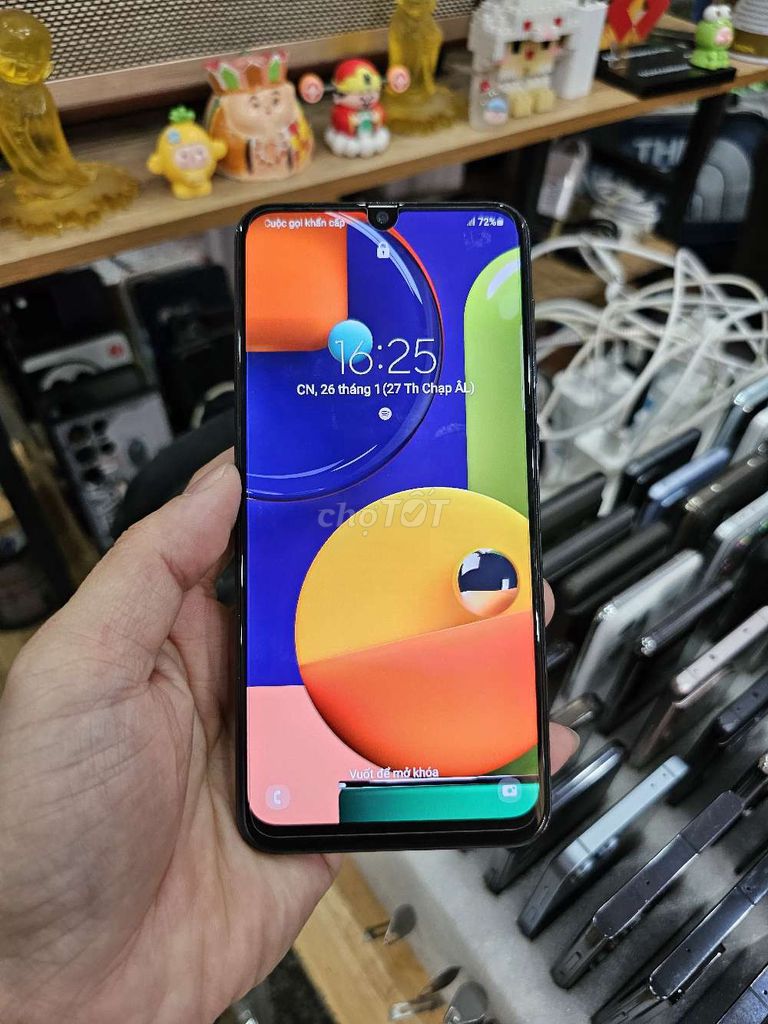 SAMSUNG A50S 4/64 AMOLED NÉT TỐT BỀN ZIN CHỤP ĐẸP