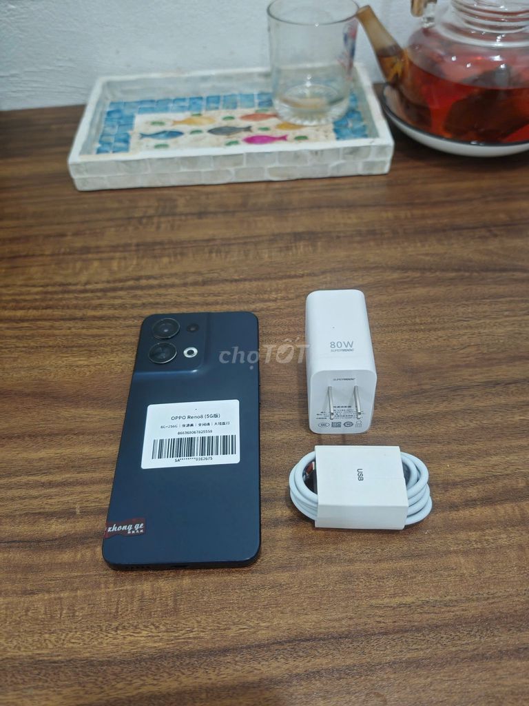 Oppo Reno 8 5G Đen 8/256 sạc 80w vooc có ship COD. Mua bán Điện thoại tại Quận Hoàng Mai Hà Nội được đăng bởi Trần Ngọc Hiếu hình 1