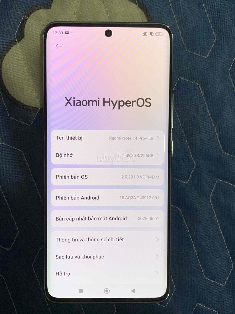 Xiaomi Redmi Note 14 Pro Plus 5G 256GB Trắng. Mua bán Điện thoại tại Quận Bình Tân Tp Hồ Chí Minh được đăng bởi lê quốc chương hình 1