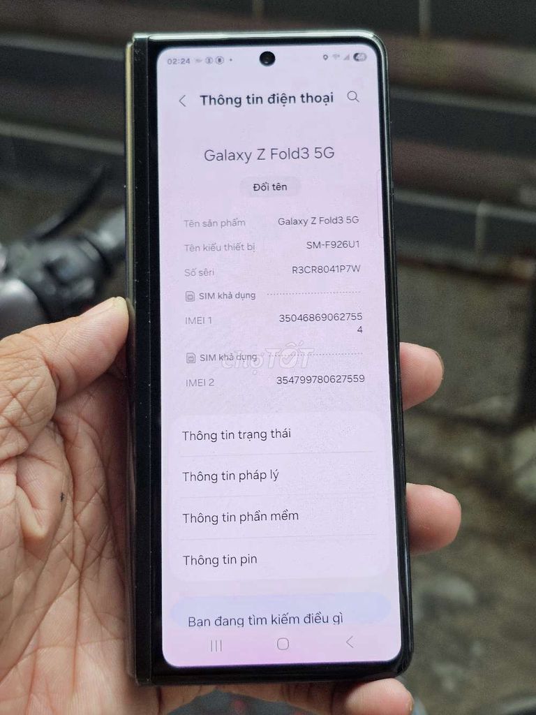  Galaxy Z Fold3 5G 256GB VN trải nghiệm . Mua bán Điện thoại tại Quận 8 Tp Hồ Chí Minh được đăng bởi Thiên Hòa mobile  hình 1