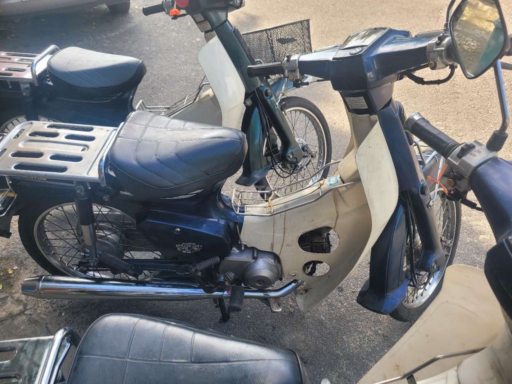 Мопед Honda Custom 50, бело-синий