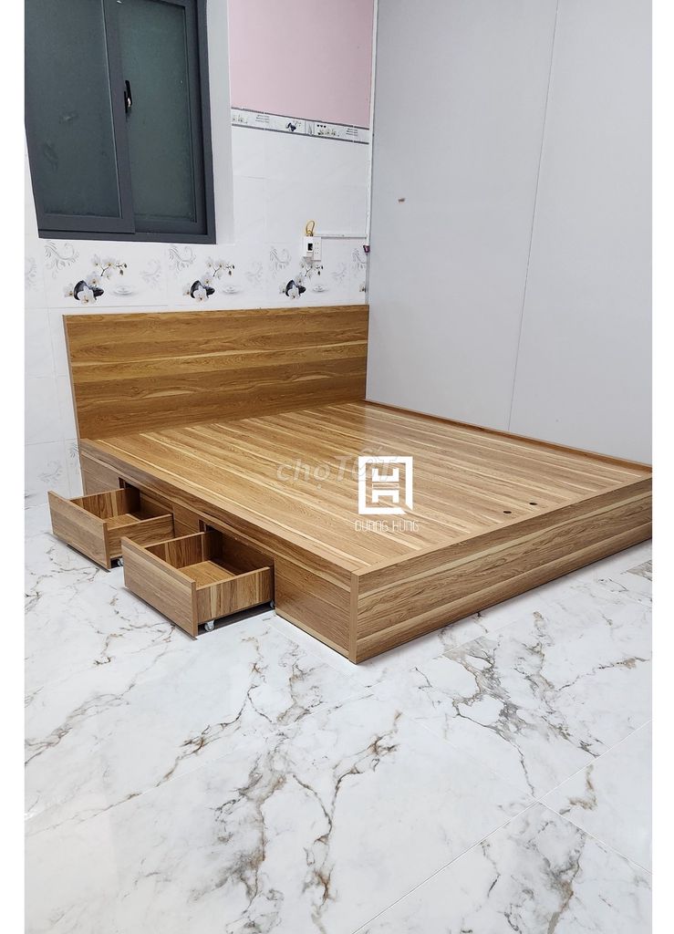 GIƯỜNG GỖ MDF-GIƯỜNG MDF-GIƯỜNG MDF-GIƯỜNG GỖ MDF. Mua bán Giường, chăn ga gối nệm tại Huyện Nhơn Trạch Đồng Nai được đăng bởi Nội Thất Quang Hùng TD hình 1