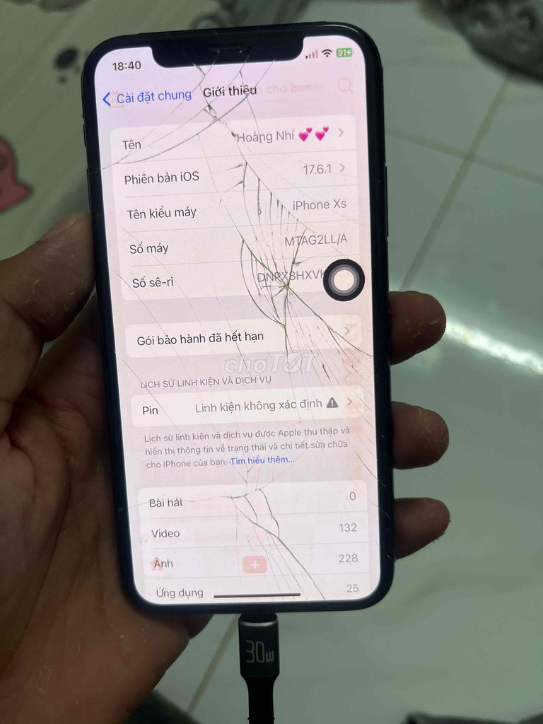 Apple iPhone Xs Đen. Mua bán Điện thoại tại Thành phố Thuận An Bình Dương được đăng bởi Hoàng  hình 1