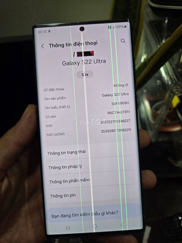Samsung S22 Ultra 128GB Đen Mỹ Like New. Mua bán Điện thoại tại Quận 10 Tp Hồ Chí Minh được đăng bởi Hội Đồ Điện Tử hình 1