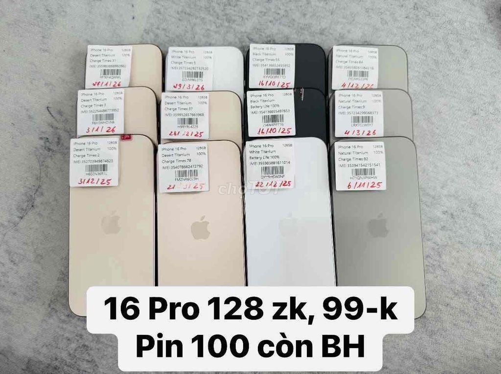 IPHONE 16 PRO 128G/256G ZIN , KHÔNG BÁO GIÁ ẢO. Mua bán Điện thoại tại Quận Cầu Giấy Hà Nội được đăng bởi CỬA HÀNG TP MOBILE IPHONE CHÍNH HÃNG GIÁ TỐT HN hình 1