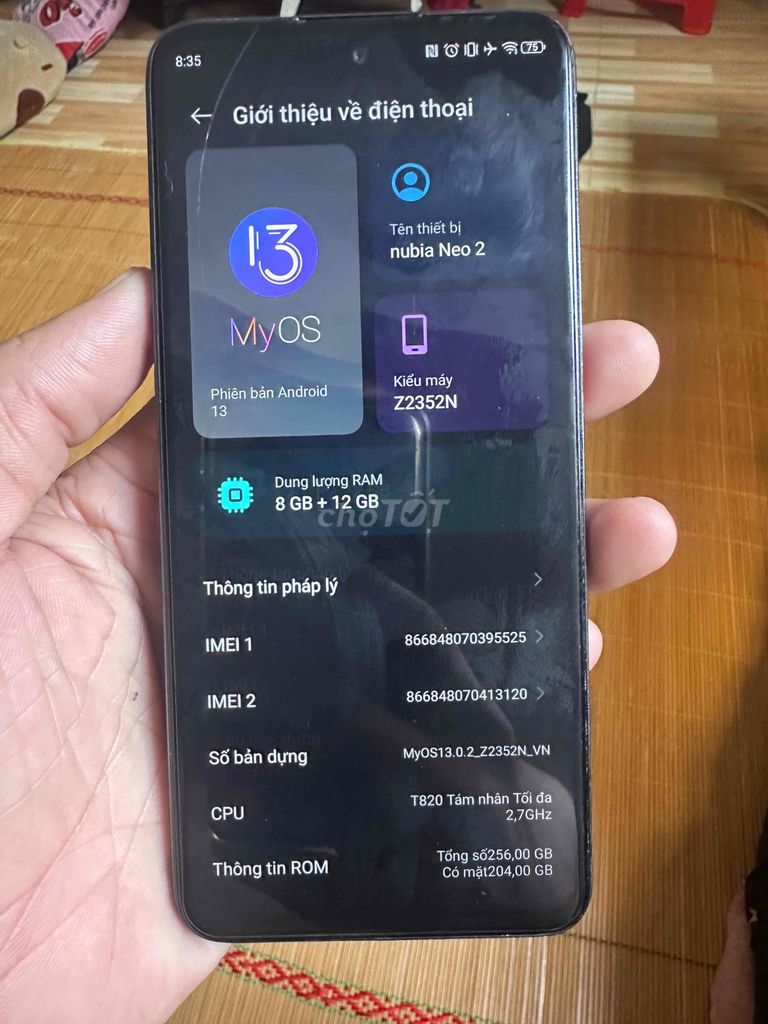 Nubia Neo 2 8GB/256GB Đen. Mua bán Điện thoại tại Quận Nam Từ Liêm Hà Nội được đăng bởi Nguyễn Thế Anh hình 1