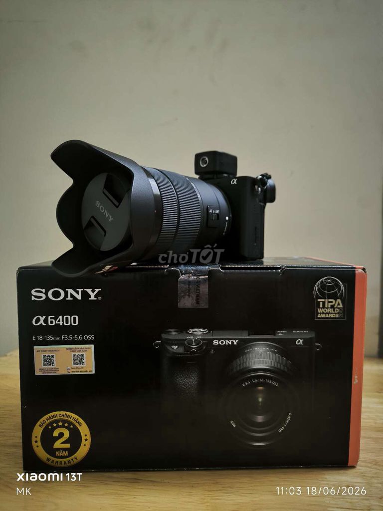 Máy ảnh Sony Alpha A6400 E 18-135mm Đen. Mua bán Máy ảnh, Máy quay tại Huyện Bình Chánh Tp Hồ Chí Minh được đăng bởi Minh Khiết  hình 1