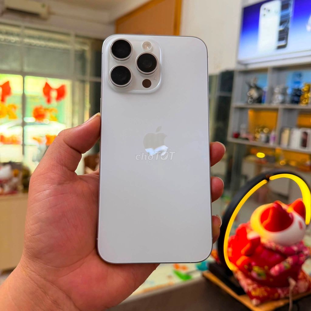 Apple iPhone 15 Pro Max 256GB Trắng LL/A Đẹp 99%. Mua bán Điện thoại tại Quận 10 Tp Hồ Chí Minh được đăng bởi Hội Đồ Điện Tử hình 1