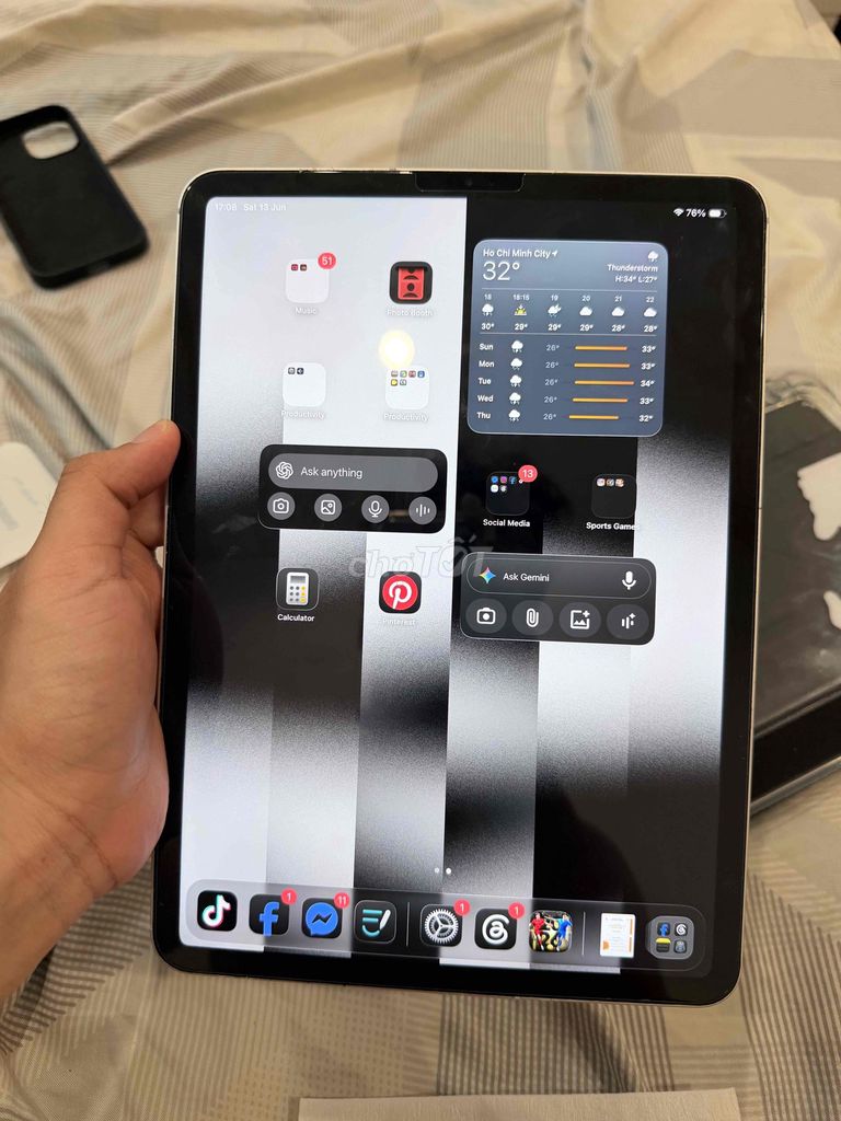 Cần bán ipad pro 2018 bản lắp sim. Mua bán Máy tính bảng tại Quận 10 Tp Hồ Chí Minh được đăng bởi Đức Hoàng Anh hình 1
