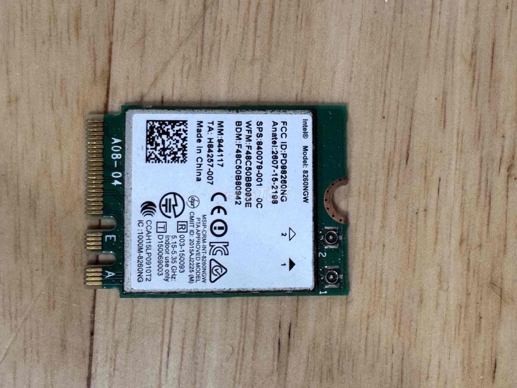 Card mạng Intel 8260NGW China. Mua bán Linh kiện (RAM, Card...) tại Quận Cầu Giấy Hà Nội được đăng bởi Nguyen Dat hình 1