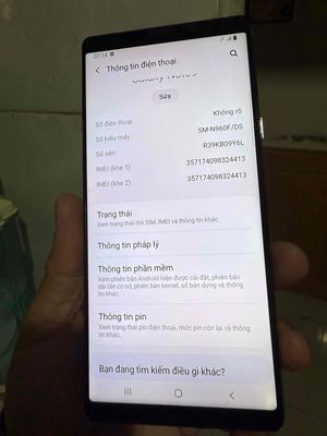 Samsung Note 9 128GB Hàn Quốc, Grab ok