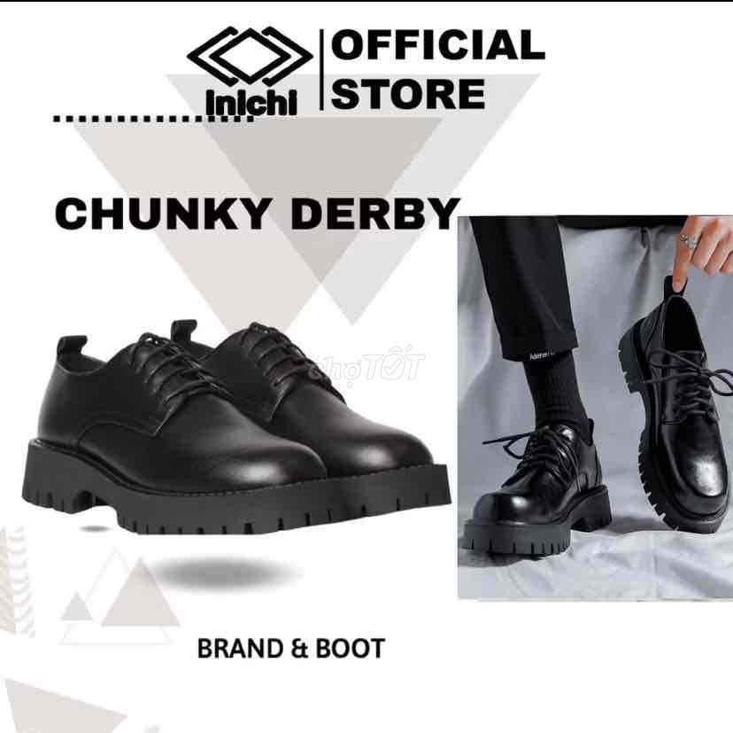 Giày Derby Inichi Đen Size 38. Mua bán Giày dép tại Thành phố Long Xuyên An Giang được đăng bởi Thái Anh Lê hình 1