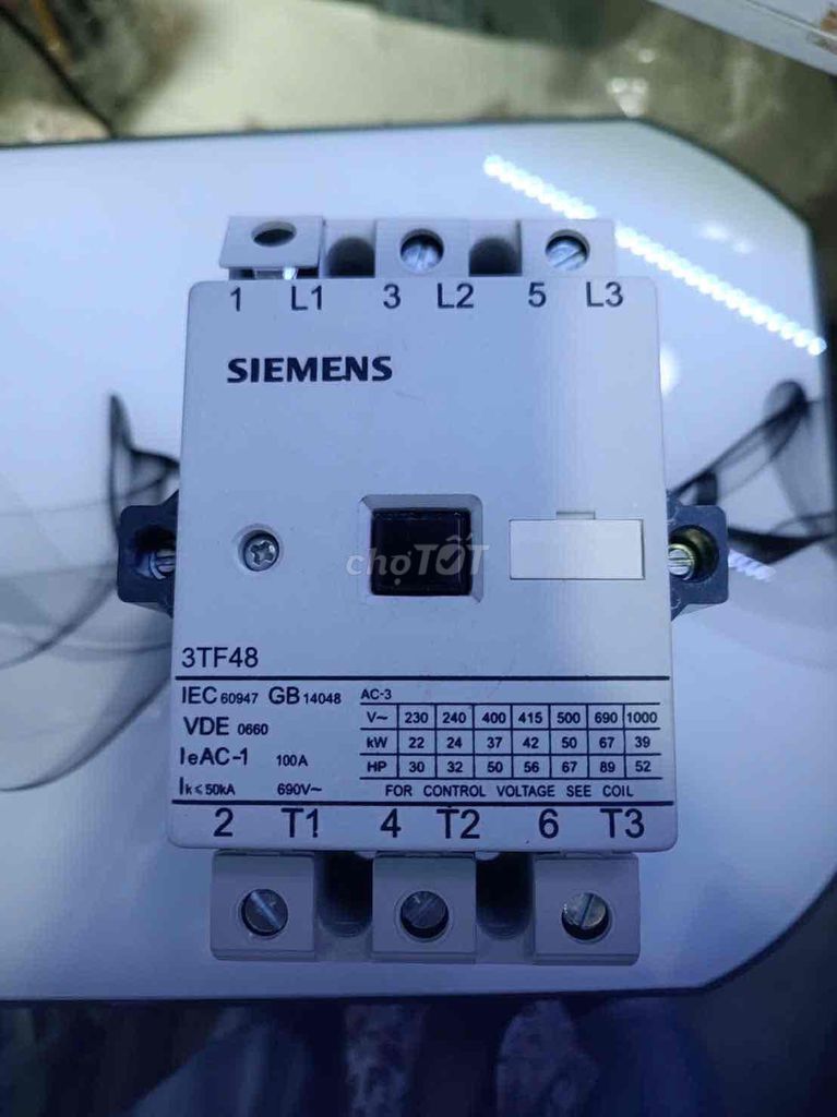 Khởi động từ Siemens 3TF48 100A 220V mới. Mua bán Nội thất, đồ gia dụng khác tại Quận Kiến An Hải Phòng được đăng bởi Điện Công Nghiệp và Dân dụng Thắng Vân Chợ Sắt hình 1